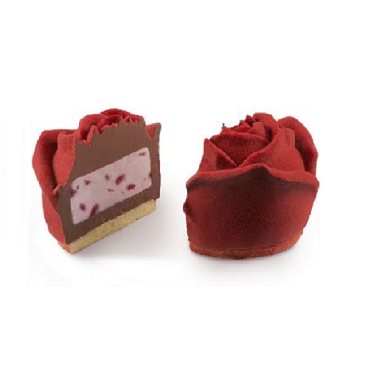 新款心形花圈玫瑰花翻糖模具 硅胶蛋糕模具 巧克力模具 果冰模具-阿里巴巴